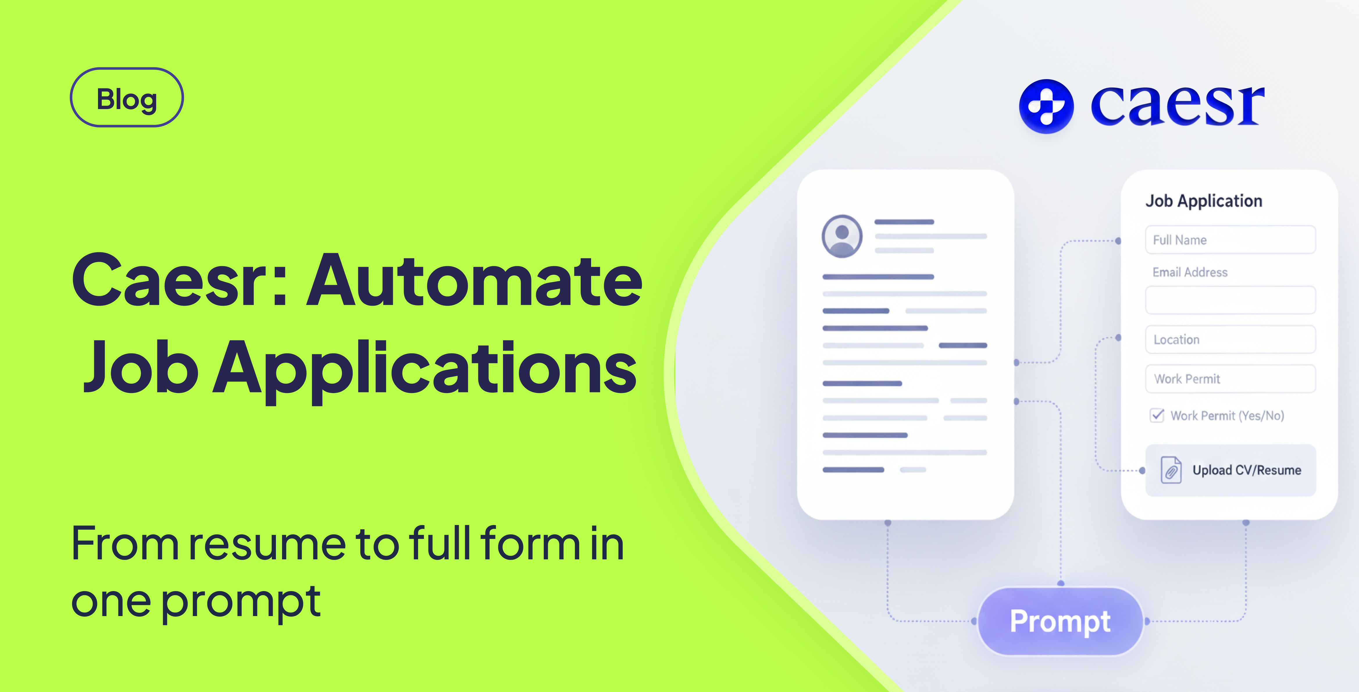 Caesr: Automate Job Applications with One Prompt