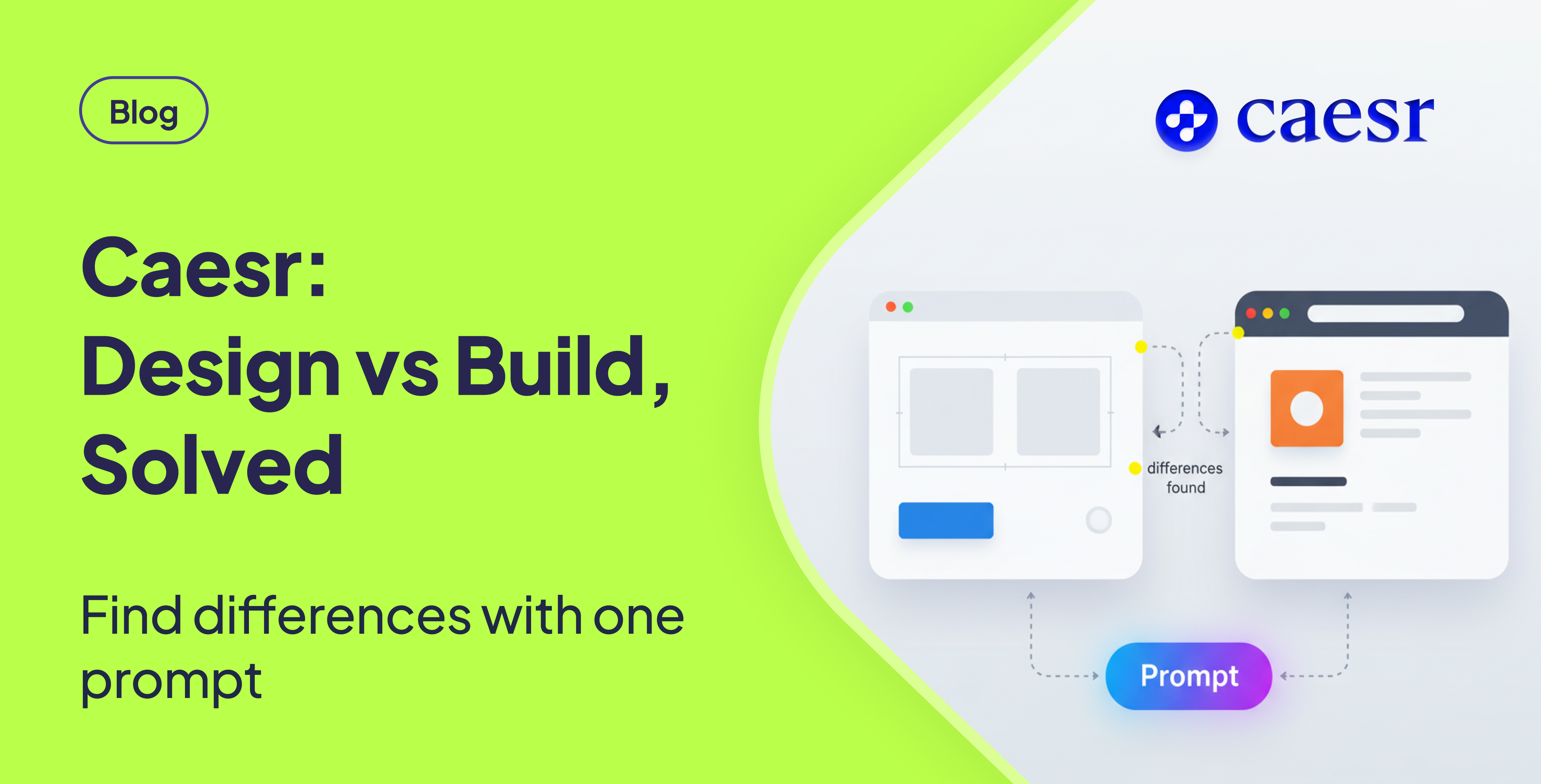 Caesr: Spot Design vs Build Differences Fast