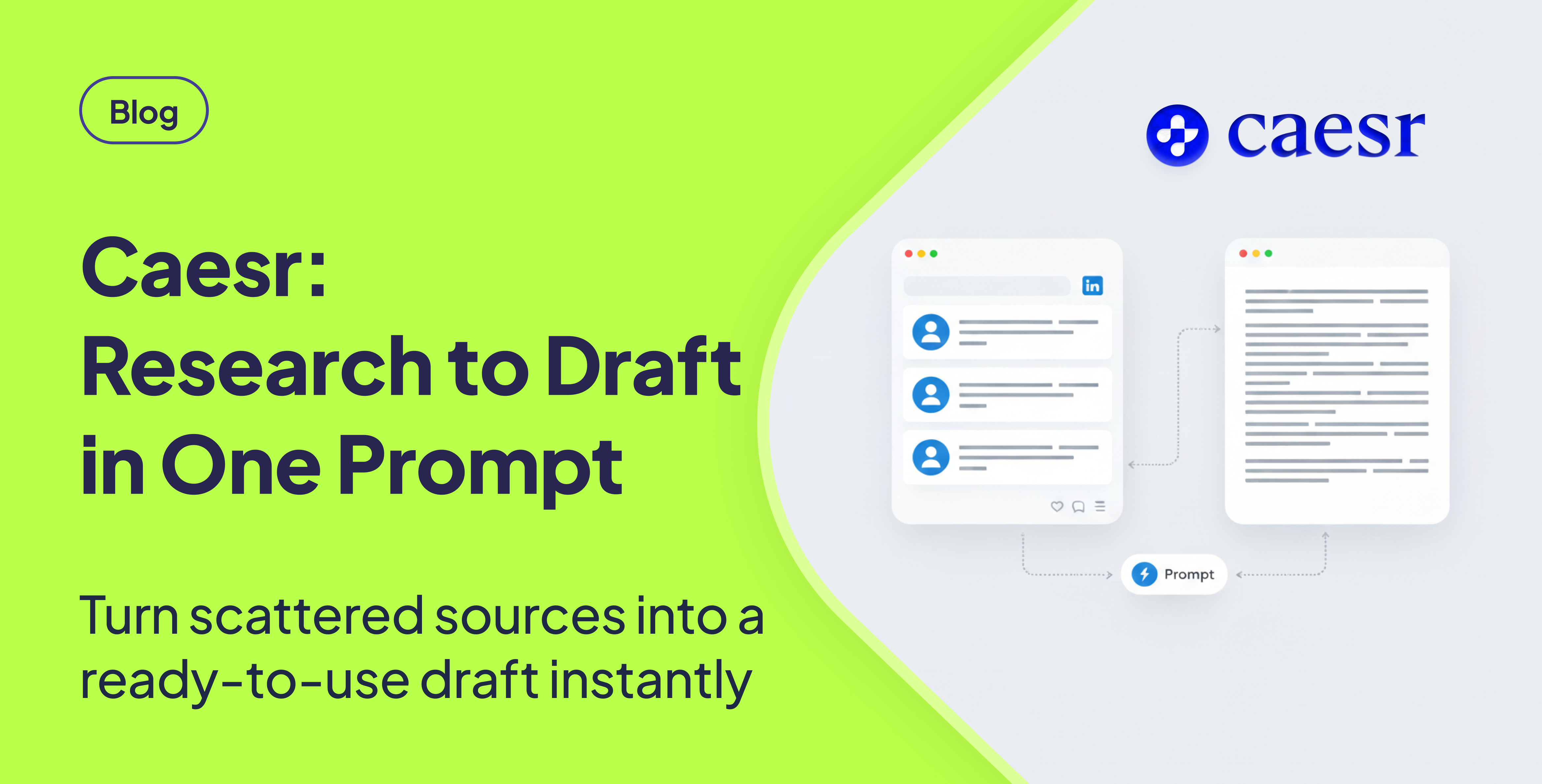 Automate Content Research and Drafting with Caesr
